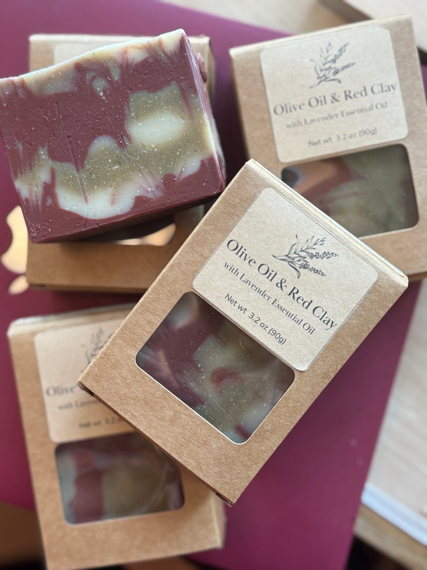 Olive Oil & Red Clay Lavender Soap